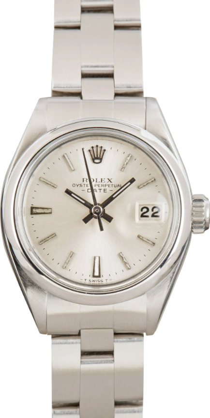 Rolex Ladies Date 6916 Silver Dial